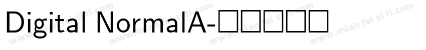 Digital NormalA字体转换